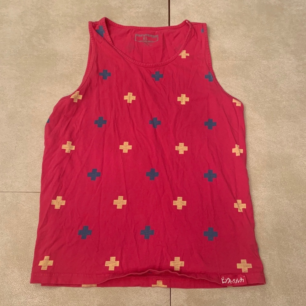 Pink Dolphin Positivity Tank Top Mens XL